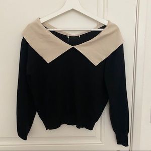 Off shoulder knit top